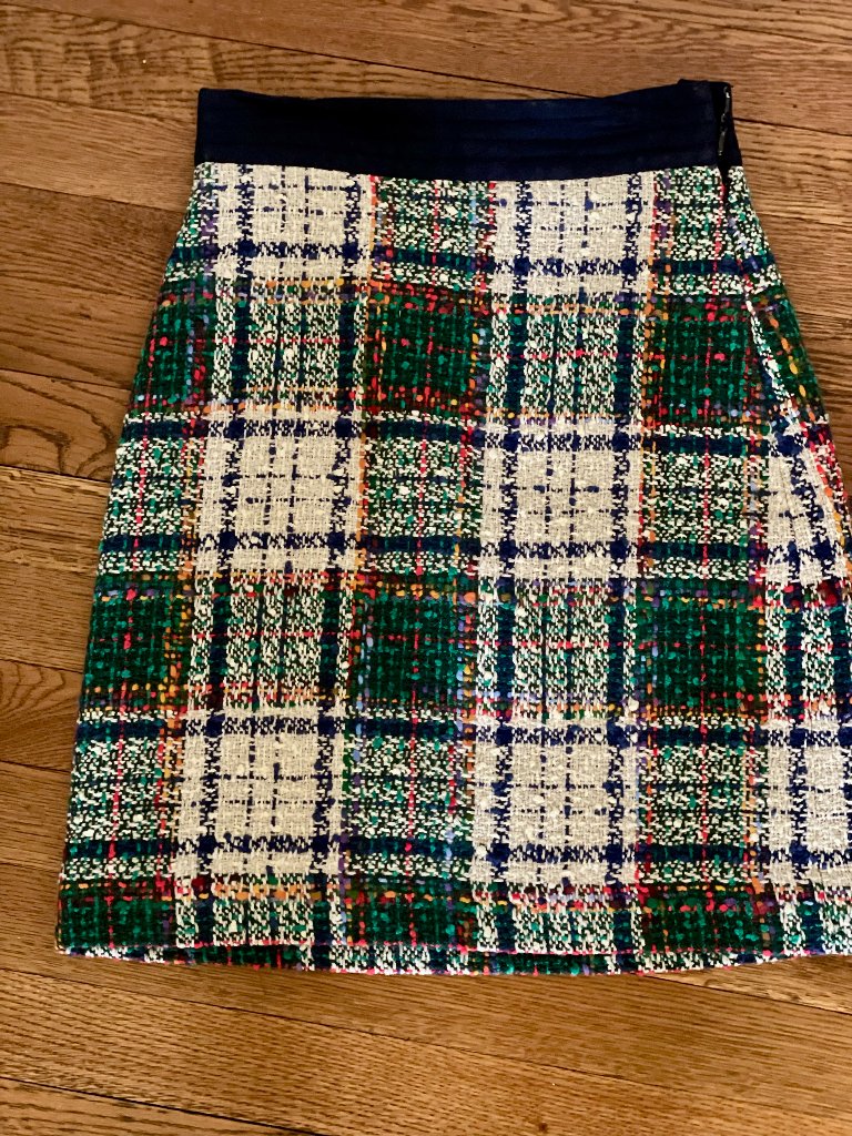 Tory Burch Plaid Miniskirt Size 0
